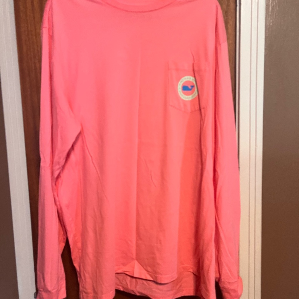 Vineyard Vines Coral Long Sleeve Tee